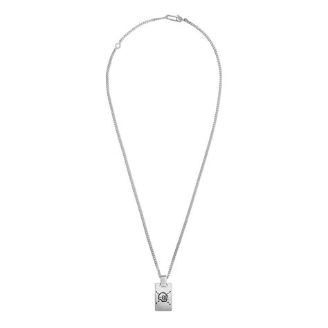 gucci 925 sterling silver necklace|Gucci ladies ghost necklace.